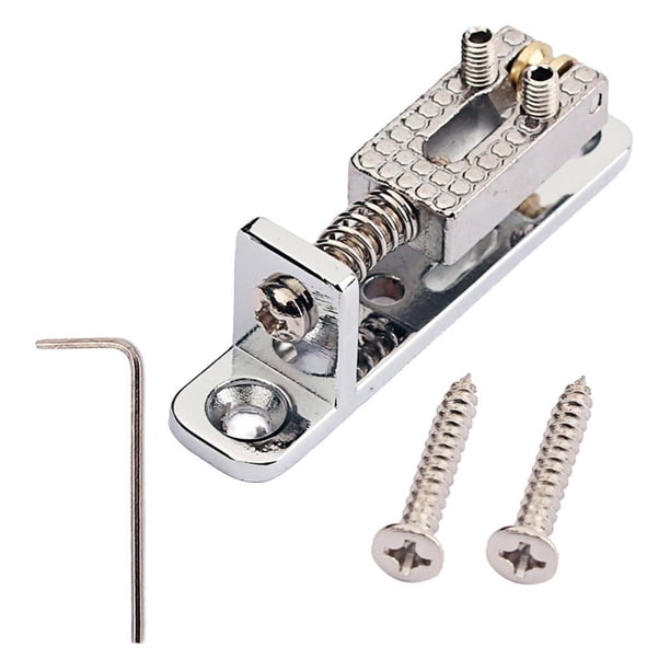 3 accesorios de instrumento de puente de guitarra individual para guitarra tornillo de llave cromo shamjiam Puente individual de guitarra