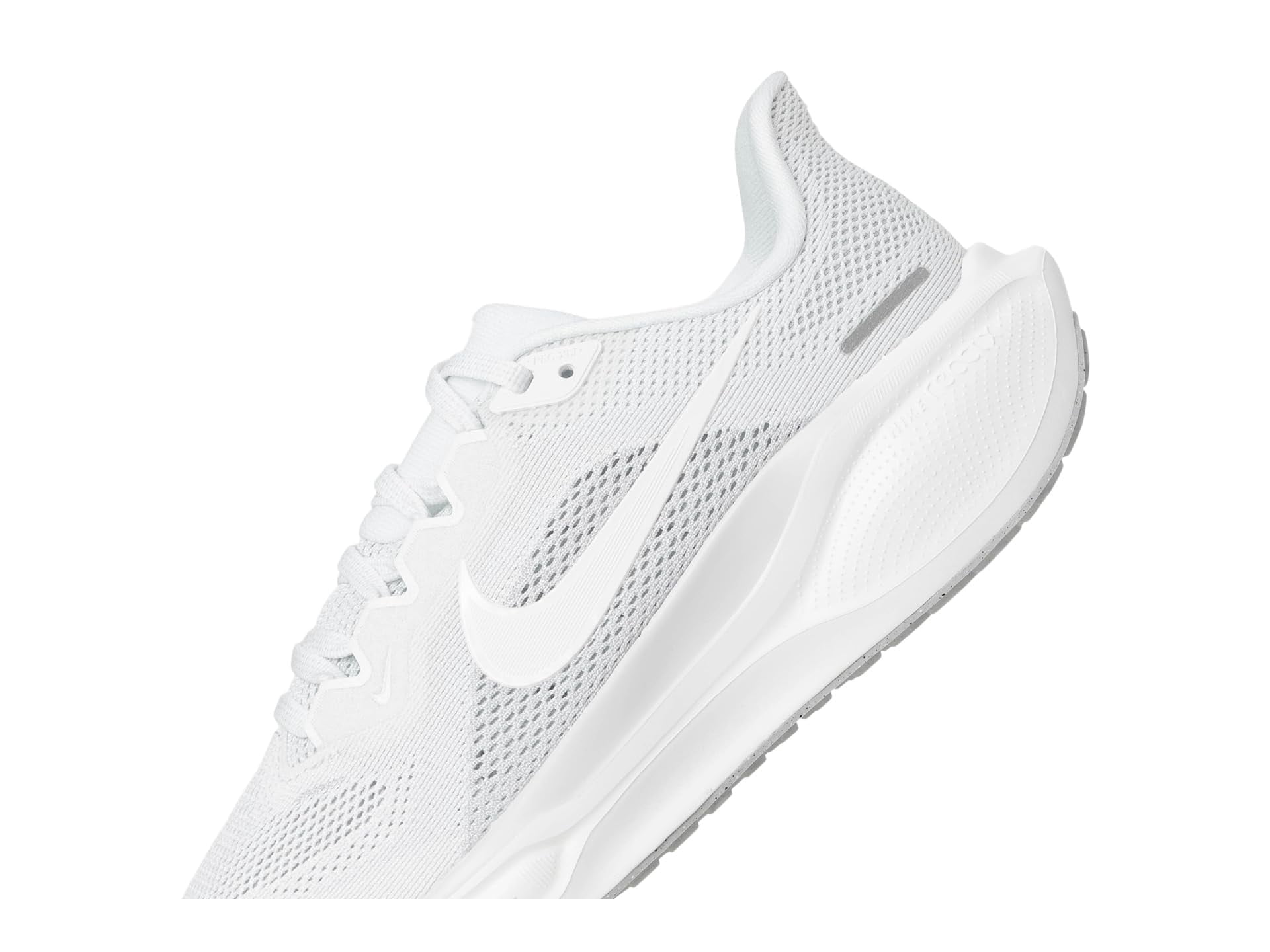 Nike Women's Pegasus 41 White/White/Pure Platinum/Metallic Silver 8 Medium
