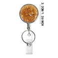 thumbnail image 2 of Retractable Badge Holder Card Reel With Key Ring Belt Clip Lightweight Durable ID Holder For Teachers Students, 2 of 7