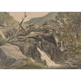 thumbnail image 2 of Joseph Powell 18x14 Black Ornate Wood Framed Double Matted Museum Art Print Titled - In Borrowdale, 2 of 5