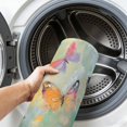 thumbnail image 5 of Round Rugs 4Ft, Spring Floral Round Area Rug Washable Indoor Throw Carpet, Modern Oil Painting Butterfly Soft Non Slip Circle Rug for Kitchen Nursery Room Home Decor Aesthetic, 5 of 7