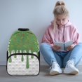 thumbnail image 2 of Pzuqiu Chocolate Sprinkle Basketball Kids Backpack for Elementary Boys Girls Ages 6-12 17 Inch Large Capacity Bookbag Breathable Ideal for Back to School Casual Travel Use, 2 of 7