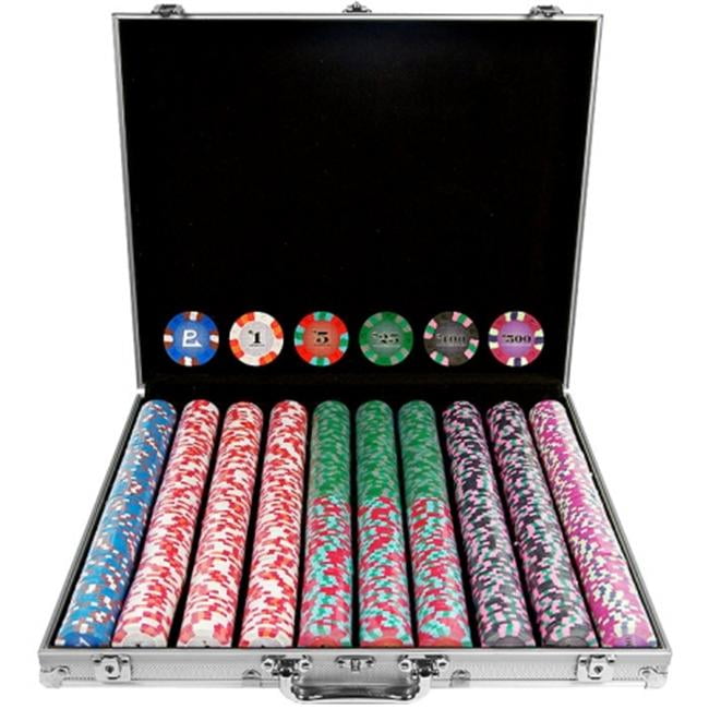 Trademark Poker 1000 Chip NexGen Professional Classic Style Poker Set with Aluminum Case