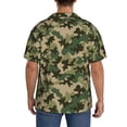 thumbnail image 5 of Xecao offers the Camouflag for Men's Casual Short-sleeved Shirt, a button-up collared shirt with a pocket, perfect for beach vacations and yacht travel in the Large size., 5 of 7