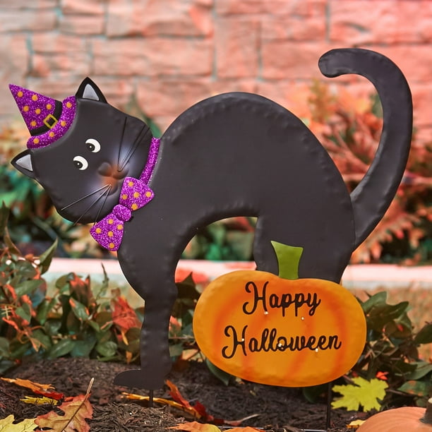 Solar Lighted Black Cat Garden Stake Com - Cat Solar Garden Stakes Solar Lighted Black Cat Garden Stake Com - Cat Solar Garden Stakes