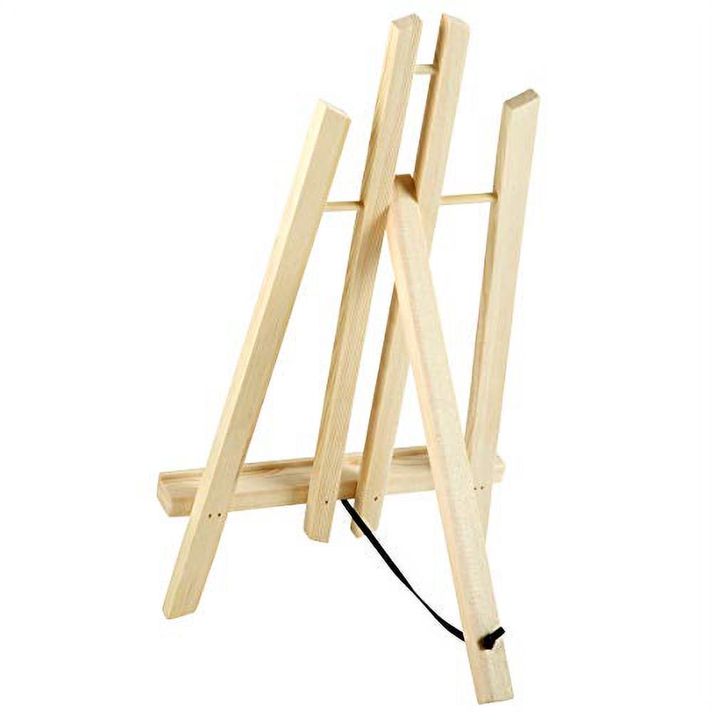 Armscye 20 Pcs Mini Wood Easels, 5 Inch Wooden Tripod, A-Frame