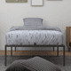 thumbnail image 3 of Base de Cama Metálica– Cama Plataforma sin Resorte, Rieles de Acero, Almacenamiento Debajo de la Cama, Silenciosa, Fácil de Armar, Color Negro, 3 of 7