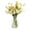 Yellow, variant on Enova Floral 13" Mixed Real Touch Calla Lily Flower with Filler in Clear Glass Vase