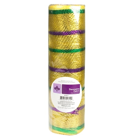 Gold Stripe Deco Mesh, 10.5 Inch