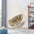 thumbnail image 4 of Modway Hide Outdoor Patio Swing Chair With Stand in White Mocha, 4 of 9