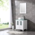 thumbnail image 4 of Wonline 24" White Bathroom Vanity with Sink and Mirror Faucet Drain Combo, 4 of 7