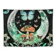thumbnail image 5 of Fenyluxe  Moth Tapestry Moon Tapestries Mushroom Tapestry Aesthetic Butterfly Tapestry Green Floral Plant Tapestry Wall Hanging for Bedroom 50x40inch, 5 of 6