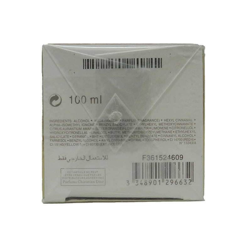 【新品】100ml Dior jadore Eau de Toilette Dior J'adore Eau de Toilette, Perfume for Women, 3.4 oz