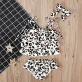 thumbnail image 1 of EGNMCR Bikini Sets for Girls Toddler Girls One-Piece Two-piece Suit Swimsuits Leopard Quick Dry Beach Bathing Girl Server, 1 of 8