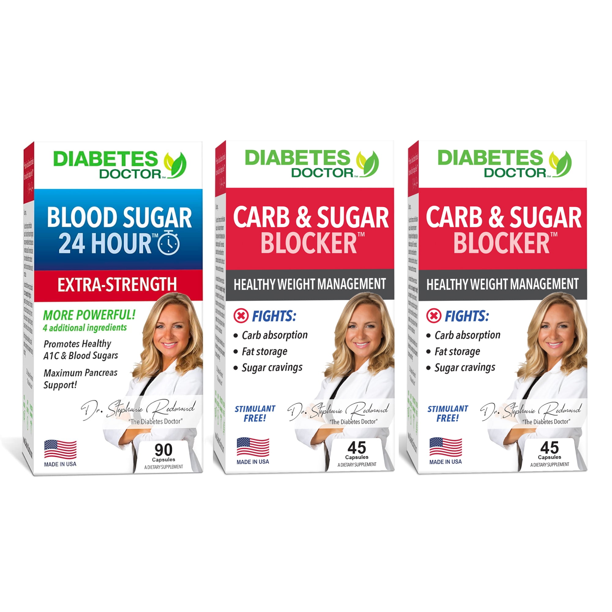Diabetes Doctor Extra Strength A1C Triple Pack Blood Sugar 24 Hour