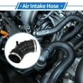 thumbnail image 2 of Unique Bargains Engine Air Intake Hose No.13541438761 Air Cleaner Intake Hose for BMW E46 E39 2001-2005 Rubber with Clamps, 2 of 7