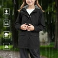thumbnail image 2 of REDARER Girls Solid Color Jacket Lightweight Windbreaker, Water Resistant Casual Coat for Kids Outdoor Activities and Daily Wear,Size:5-6 Years, 2 of 7