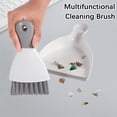 thumbnail image 3 of Mini Dustpan and Brush Set Portable Table Top Cleaning Brush and Dustpan Set Dining Table Crumb Sweeper with Soft Bristles for Home Office, 3 of 8