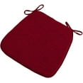 thumbnail image 1 of Chair Pads with Ties 18X17, Memory Foam Kitchen Chair Cushions with Ties 18 Inch, Non Slip Chair Pads for Dining Chairs Set of 2 4 6, Seat Cushions Covers Washable,Red,6pcs, 1 of 7
