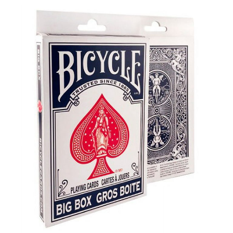 Bicycle Big Box Playing Cards - Blue - Walmart.com