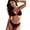 Y004：Black 2, variant on Cadmus 2 Piece Colorblock Push Up Bikini Set V Neck Bikini Tops & Cheeky Basic Bathing Swimsuit Swim Briefs