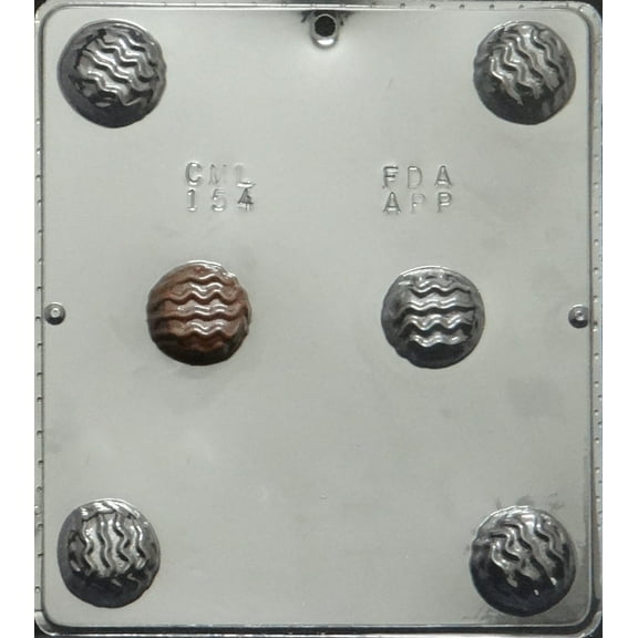 154 Round Pieces Chocolate Candy Mold