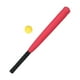 thumbnail image 3 of Juego de bate y pelota de béisbol de 21 pulgadas, ligero y portátil. Rojo, 3 of 9