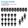 thumbnail image 3 of 28-Piece Engine Shield Guard Undertray Cover Hardware Kit for G35 G37 FX35 FX45 EX35 370Z- Black, 3 of 7