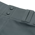 thumbnail image 5 of Triple Crown Open-Bottom Baseball Pants with Braid, Youth Medium, Graphite with Black Braid, 5 of 5