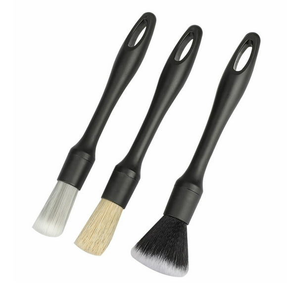 Wisewang 3 Pieces/Set PP Auto Detailing Brush Universal Handheld Air Vent Grille Mud Guard Automotive Brushes Tool Accessories