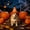 C, variant on Adjustable Halloween Pet Hat 5.9 Inch - Pumpkin Wizard Costume Accessory with Elastic Band for Dogs Cats Party Photo Props Festive Decor