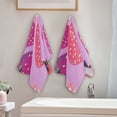 thumbnail image 4 of Strawberries on Purple Hand Towel Absorbent Bath Towels for Bathroom Sports Gym(28.3" X 14.4") Set of 2, 4 of 8