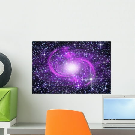 - Spiral Galaxy Wall Mural by Wallmonkeys Peel and Stick Graphic (18 in W x 12 in H) WM306719
