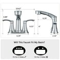 thumbnail image 5 of PROOX 4 in. Centerset Bathroom Sink faucet with Pull Out Sprayer Double Handles, 5 of 8