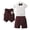 M2-Wine, variant on Toddler Boys Clothes Summer Outfit Sets, Toddler Baby Boy 2Pcs Summer Outfits Short Sleeve Hoodie Tee and Shorts Set 6 12 18 24 Months 3T Casual Clothes Boys Shirt Suit