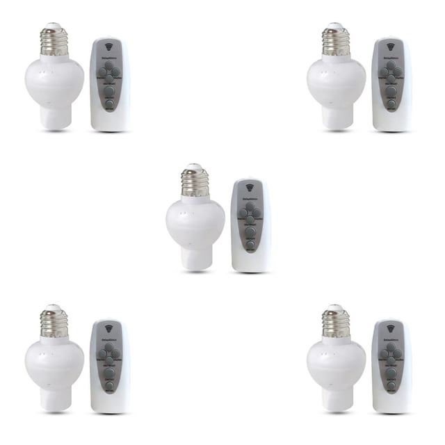 Advancent Lamp Base Remote Control E27 Heats-resistant Light Accessories Timing Socket Switch Lighting Holder Bedroom Adjustable Part Type2 NO2
