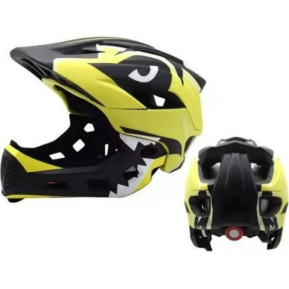 Kids Bike Helmet - Skateboard & BMX - Yellow - Detachable Chin Strap - Breathable