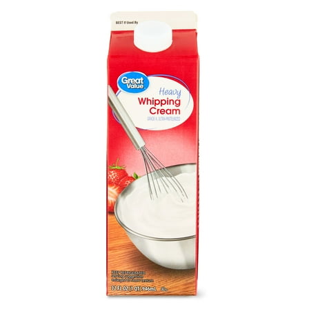 Great Value Heavy Whipping Cream, 32 oz Carton