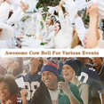thumbnail image 4 of Steel With Handle Cowbells,cheering Bell And Loud Noise Makers Hand Bells Instruments(10 Inch Black), 4 of 5