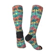 thumbnail image 4 of Haiem Hawaii Palms Socks, Funny Novelty Crazy Design Cotton Socks Sports Socks Knee High Socks For Men, Women,1Pairs - Gift For Working Friends, 4 of 9