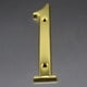 thumbnail image 2 of Números de puerta de metal dorado antiguo 1, 2, 3, 4, 5, 6, 7, 8, 9, 0 Numeral NUEVO Numero 1, 2 of 6