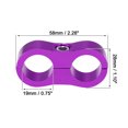 thumbnail image 3 of Unique Bargains 4 Pcs AN4 Car Hose Separator Clamp Aluminum Alloy Fuel Line Mounting Divider Fitting Adapter Purple, 3 of 6