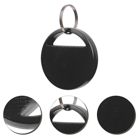 Smart Tracker with APP Control, Two-Way Separation Alarm, Selfie Function, Bluetooth 5.0 Key Finder, Loud Sound, Metal Ring Included, Compatible with iOS & Android, Black, 1 Piece