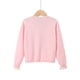 thumbnail image 3 of Gibobby Chamarra de forro polar para niños y niñasChaqueta para niñas pequeñas, abrigos tipo cárdigan de punto con cuello para niños pequeños, primavera (Rosa, 6-7 Años), 3 of 5