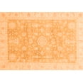 thumbnail image 1 of Ahgly Company Indoor Rectangle Oriental Orange Modern Area Rugs, 2' x 4', 1 of 4