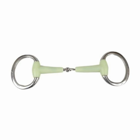 Jacks 761-5 Apple Jointed Mouth Eggbutt Snaffle Bit - 5 in.