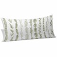 thumbnail image 2 of Sage Green Botanical Body Pillow Covers 20"x60", Modern Farmhouse Tropical Leaves Soft Brushed Microfiber Breathable Throw Pillow Covers, Pillowcase with Zipper for Couch Sofa Bedroom Living Room, 2 of 9