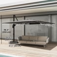 thumbnail image 2 of Parasol Déporté de 10 Pi pour Patio avec Base Lestée, Rotation à 360° et 5 Réglages d'Inclinaison, Auvent en Polyester Gris Foncé UPF30+ pour Terrasse, Jardin, au Bord de la Piscine et Salle à Manger Extérieure, 2 of 7