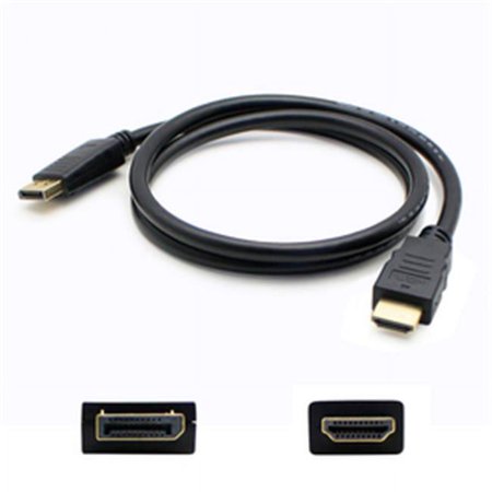 UPC: 0821455640067 | Add-on DISPORT2HDMIMM6F 6 ft. DisplayPort Male to HDMI Male Black Cable