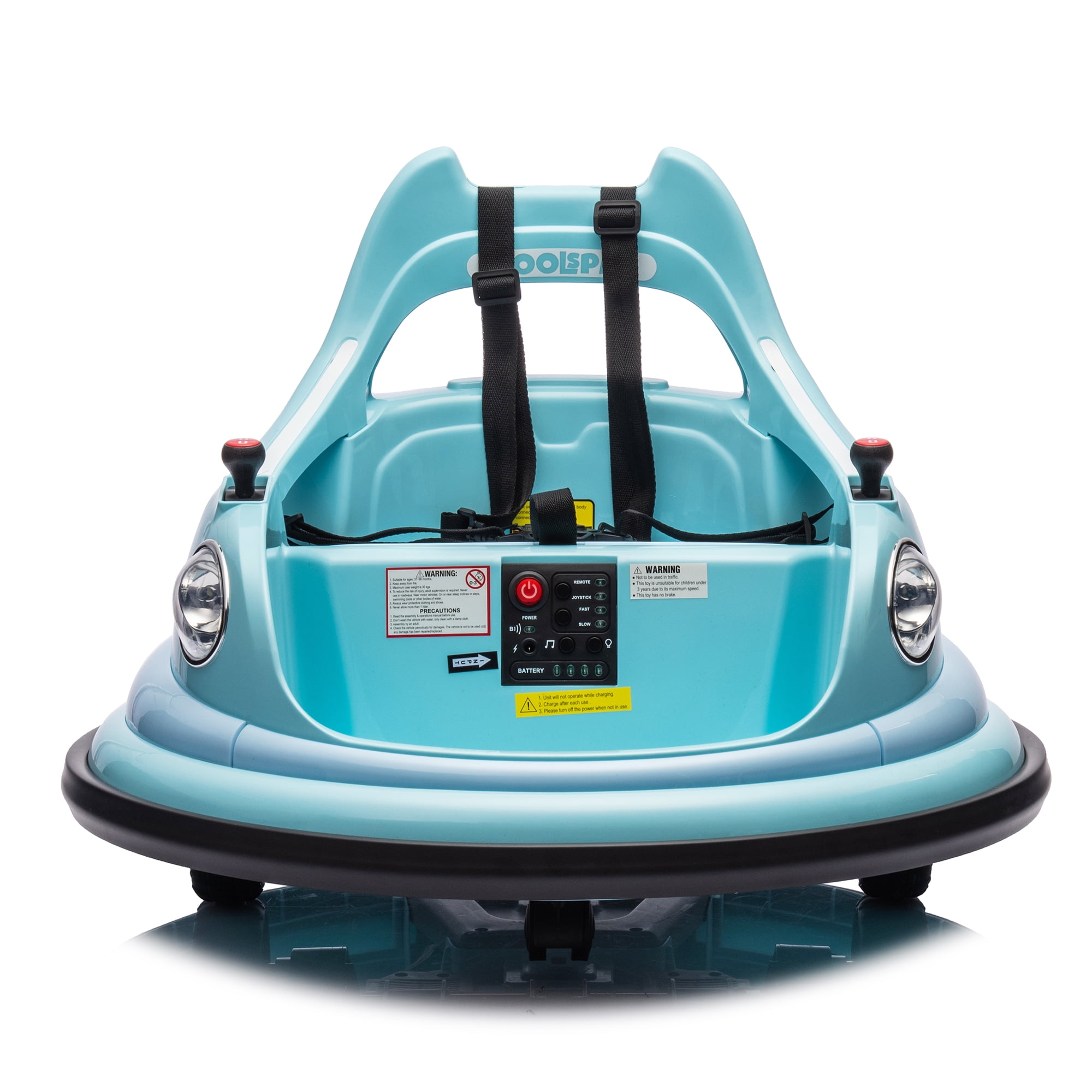 CIPACHO 12V Ride On Electric Bumper Car for Kids and Toddlers with Remote Control, Bluetooth, Baby Bumping Toy Cars Gifts for 18 Months, Blue CIPACHO 12V Ride On Electric Bumper Car for Kids and Toddlers with Remote Control, Bluetooth, Baby Bumping Toy Cars Gifts for 18 Months, Blue